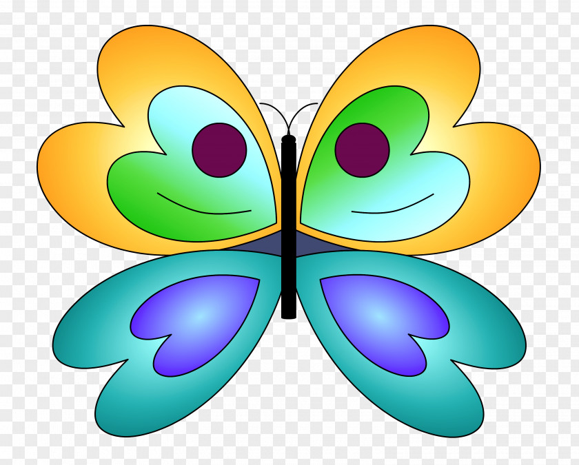 Colorful Butterfly Machine Nymphalidae Blue Clip Art PNG