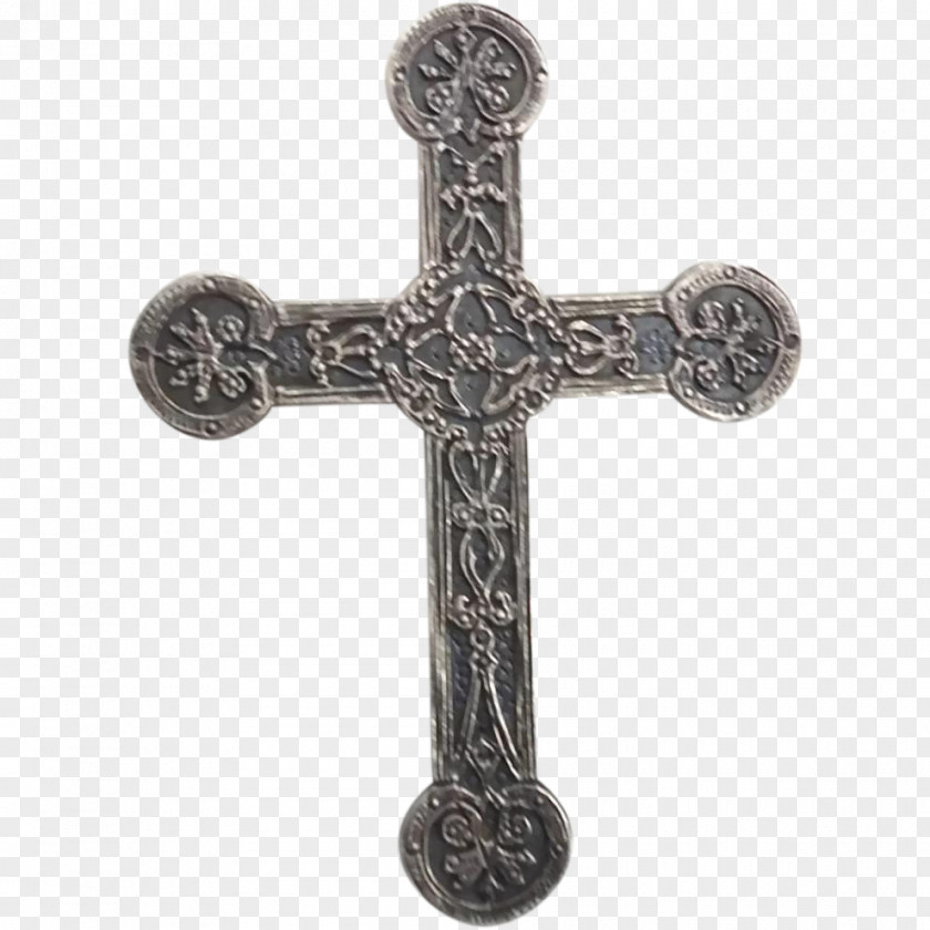 Engraved Christian Cross Crucifix Necklace Clip Art PNG