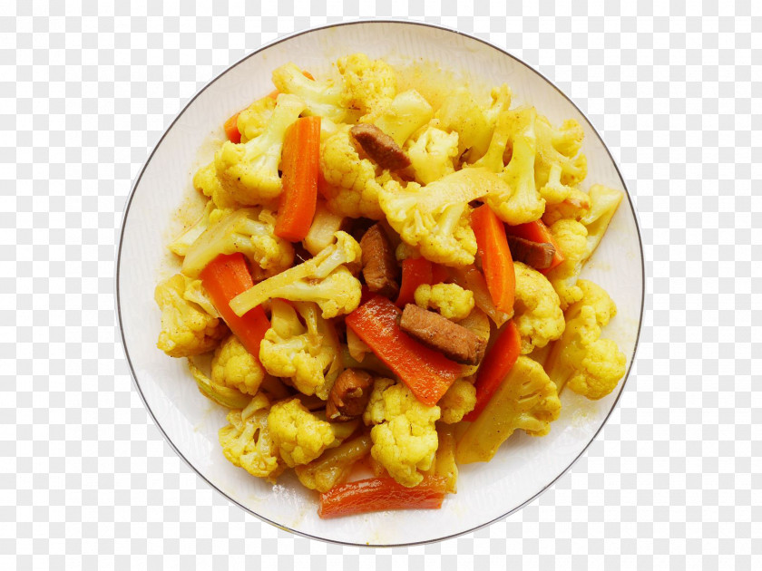 Free Cauliflower Curry Creative Pull Vegetarian Cuisine Sweet And Sour PNG