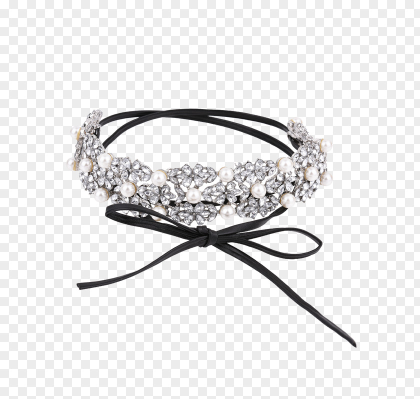Jewellery Headpiece Silver Necklace Pearl PNG