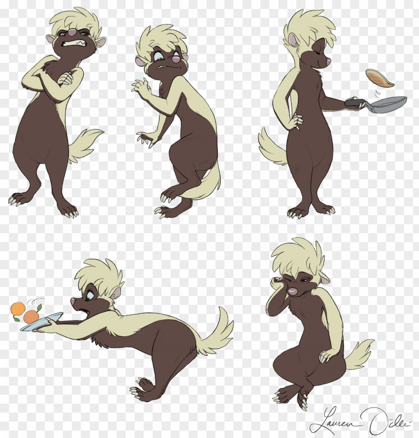 Honey Badger Carnivora Human Behavior Cartoon Character PNG