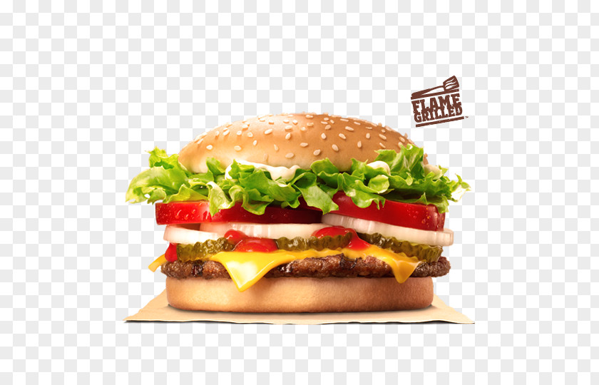 Burger King Whopper Cheeseburger Hamburger Cream Cheese Sandwich PNG