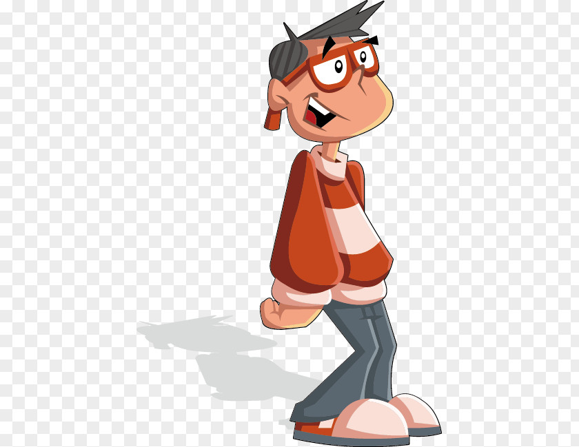 Cartoon Dwarf Element With Glasses Intelligence Quotient Illustration PNG