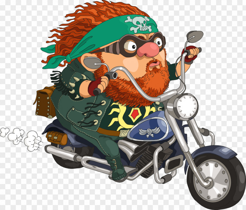 Cartoon Man Riding A Motorcycle Stock Photography Clip Art PNG