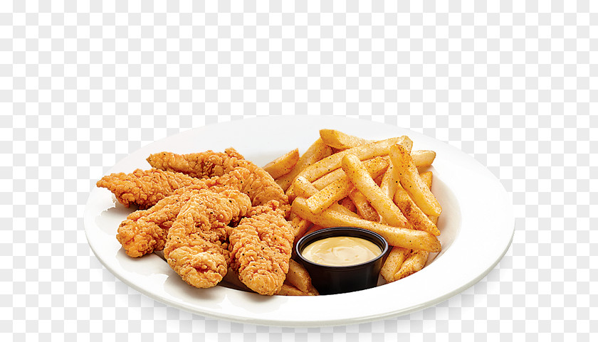Chicken Fingers French Fries Crispy Fried Nugget PNG