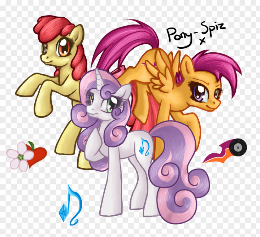Horse Pony Rarity Fluttershy Scootaloo PNG