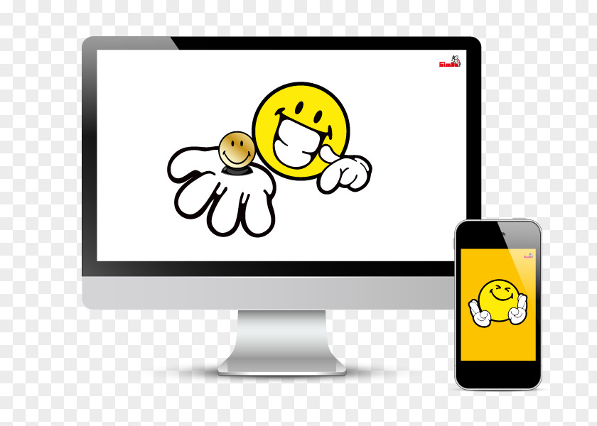 Smiley Computer Monitors Cartoon Clip Art PNG