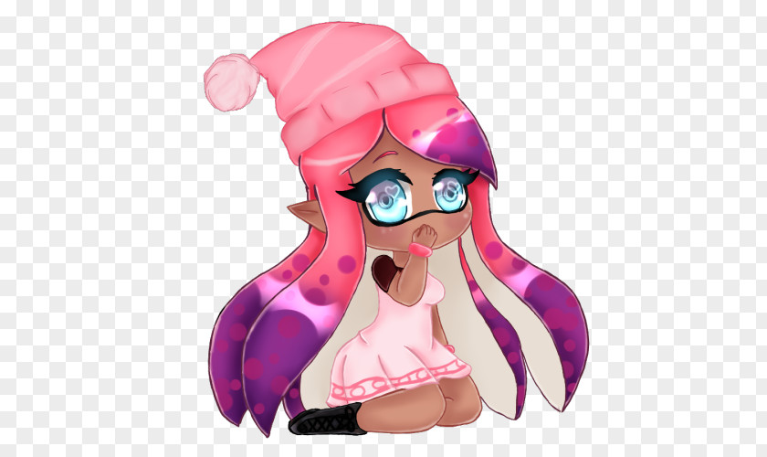Splatoon 2 Squids Cartoon Figurine Pink M Character PNG