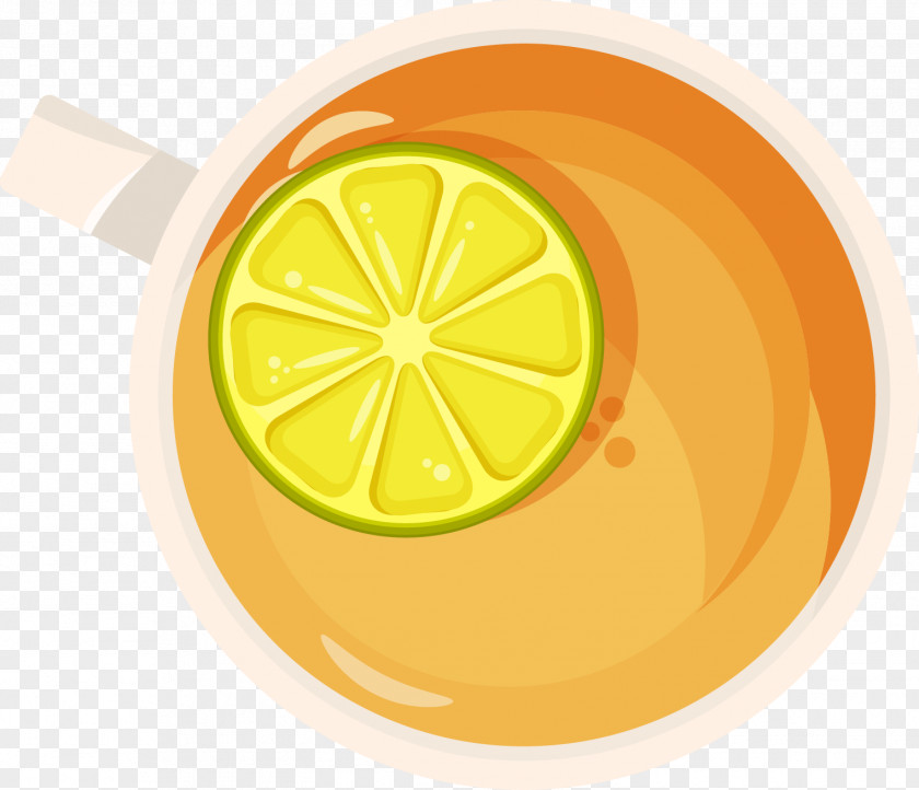 Vector Cup Of Tea With Lemon PNG