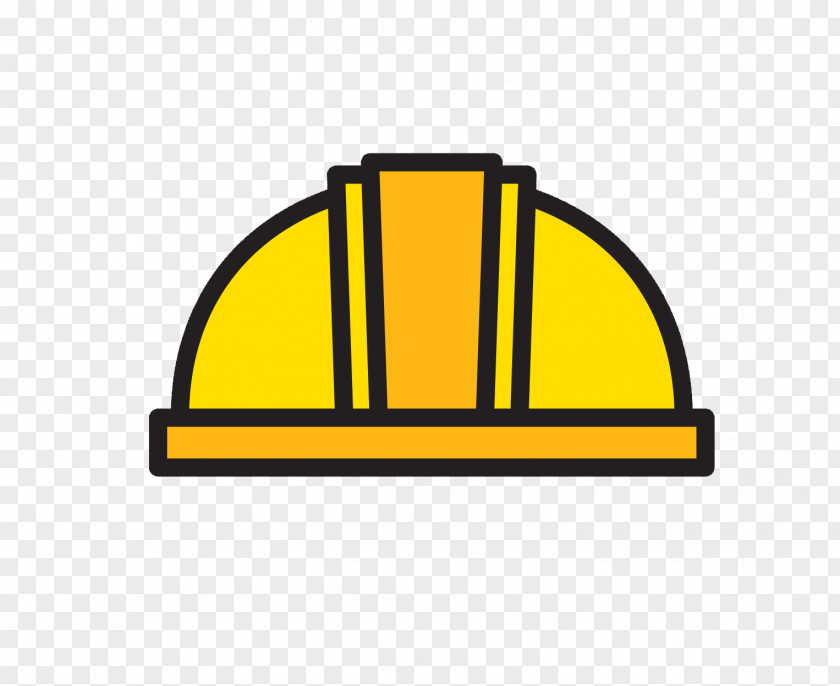 Yellow Construction Helmet Hard Hat Architectural Engineering Icon PNG