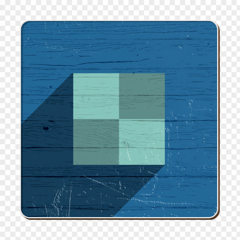 Electric Blue Rectangle Delicious Icon Media Shadow PNG