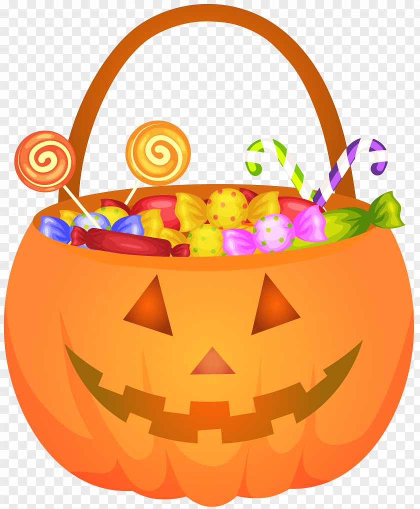 Halloween Pumpkin Basket PNG Clip Art Image Calabaza Jack-o'-lantern PNG