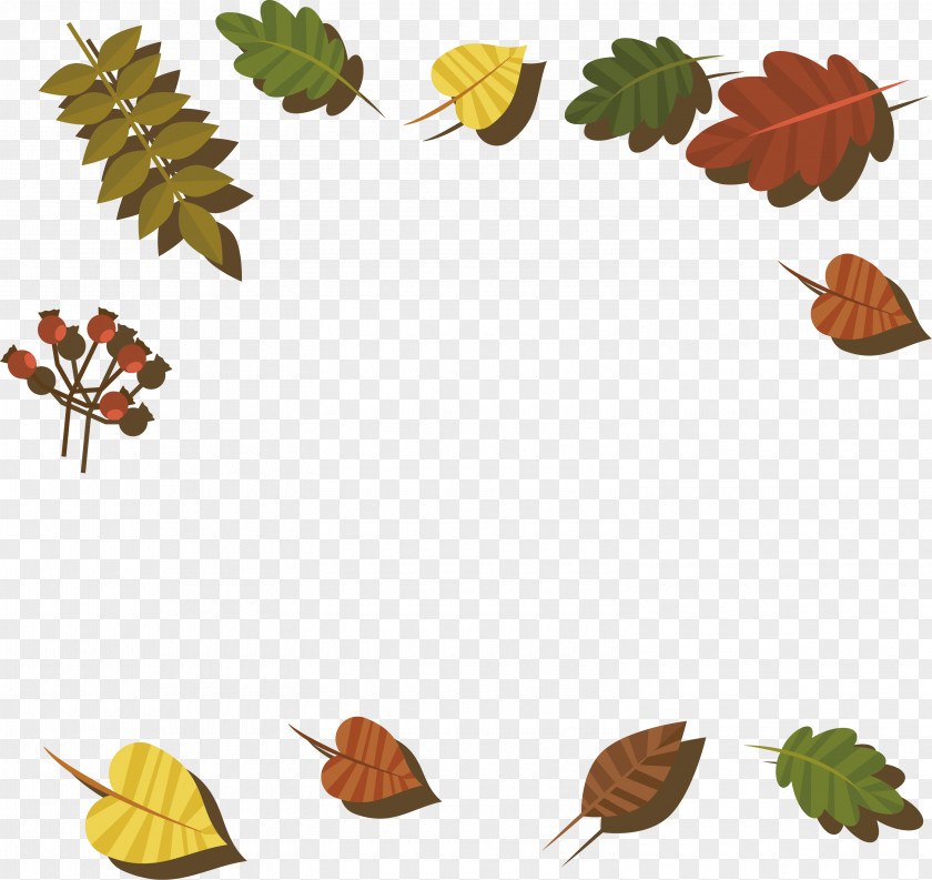 Leaves Heading Box In Autumn Leaf Clip Art PNG
