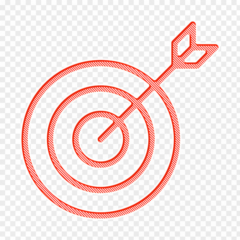 Target Icon Sports Set Bullseye With Arrow PNG