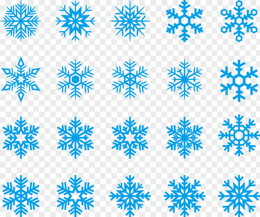 Vector Blue Snowflake Euclidean Royalty-free Clip Art PNG