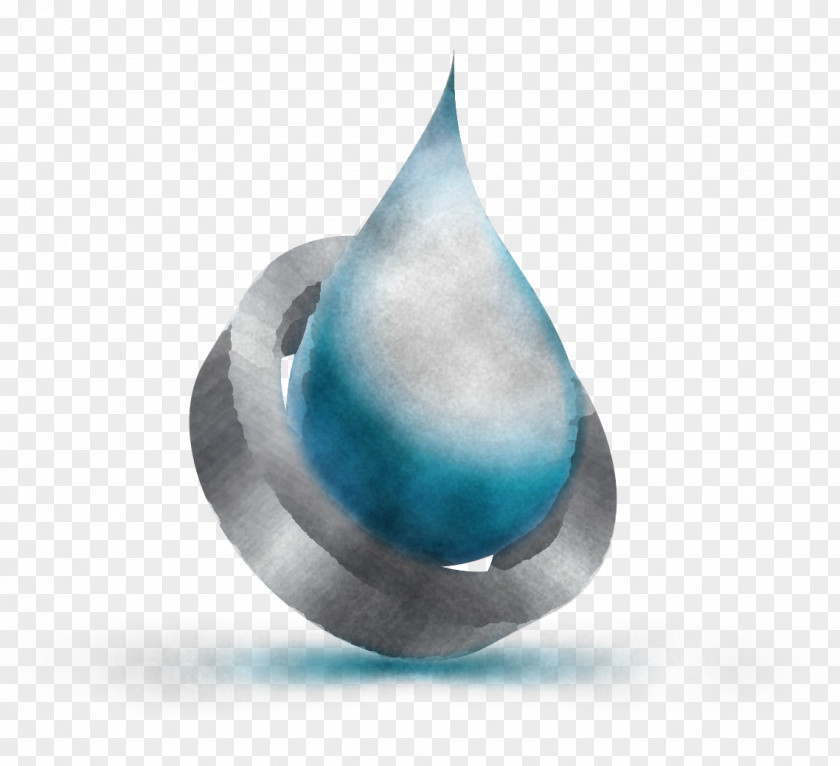 Blue Turquoise Drop PNG