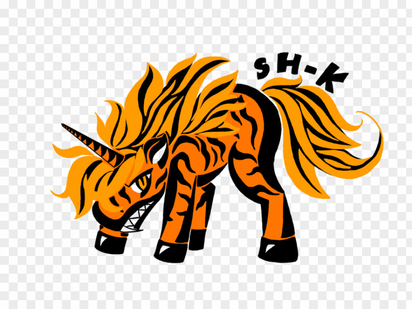 Ferocious Tiger Pony Horse Clip Art PNG