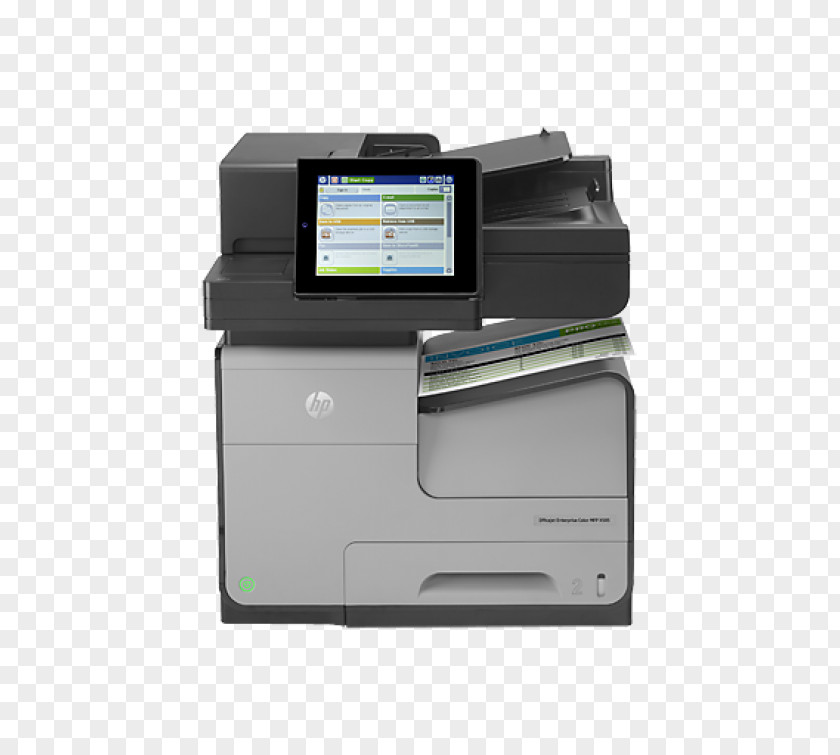 Multifunction Printer Hewlett-Packard Multi-function HP Officejet Enterprise X585 LaserJet PNG