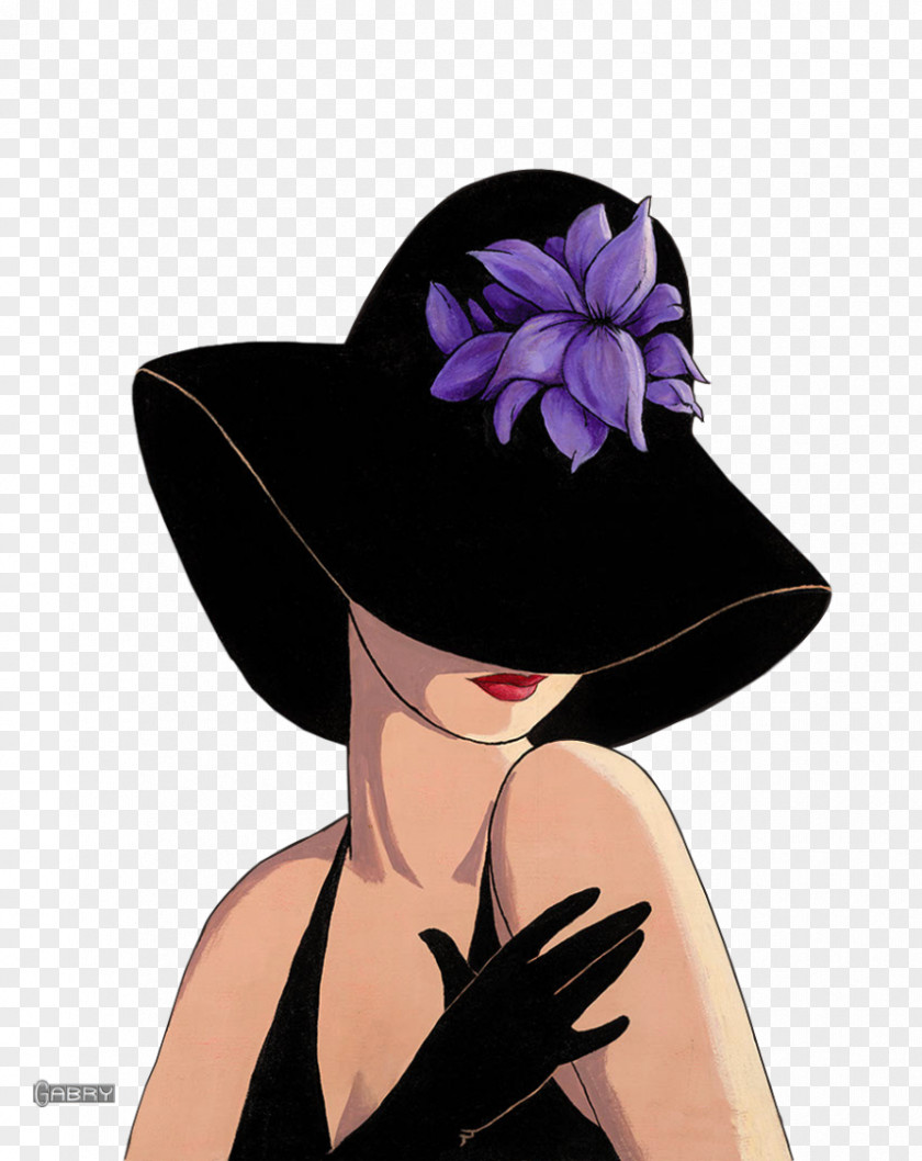 Painting Oil Woman With A Hat Art Canvas PNG