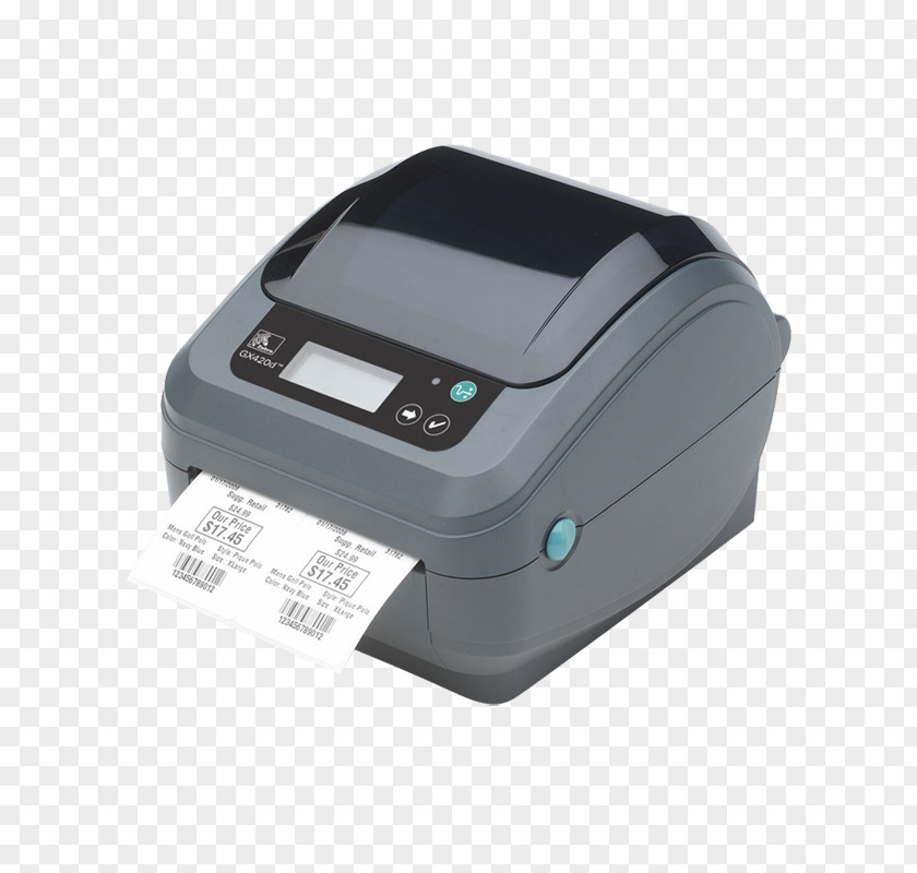 Printer Zebra Technologies Thermal Printing Thermal-transfer Label Dots Per Inch PNG