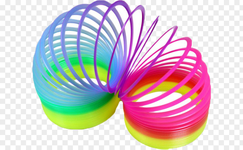 Toy Slinky Rainbow Game Child PNG