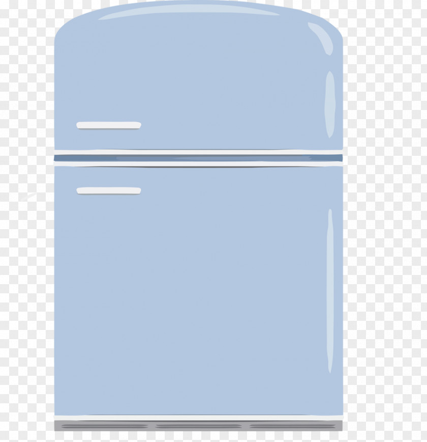 Vector Creative Hand-painted Blue Refrigerator Paper Area Angle Font PNG
