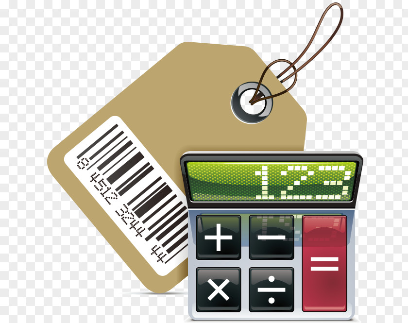Vector Shopping Calculator Icon PNG