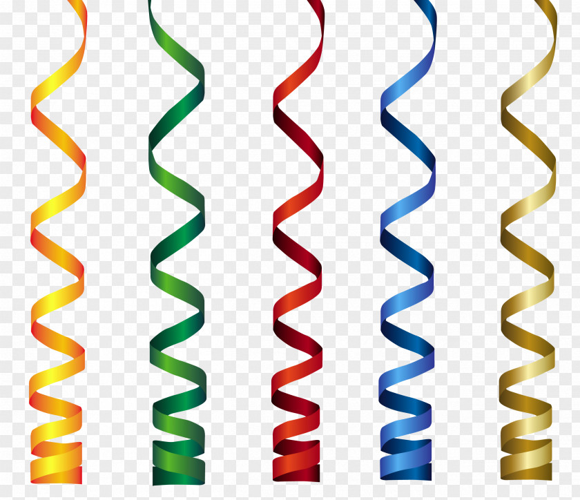 Curly Ribbon Birthday Clip Art PNG