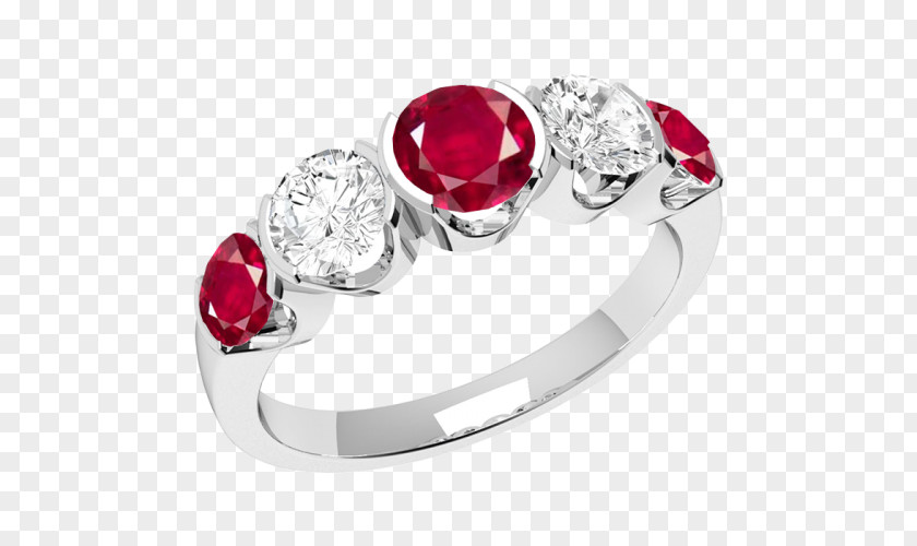Eternity Ring Ruby Gold Diamond Body Jewellery PNG