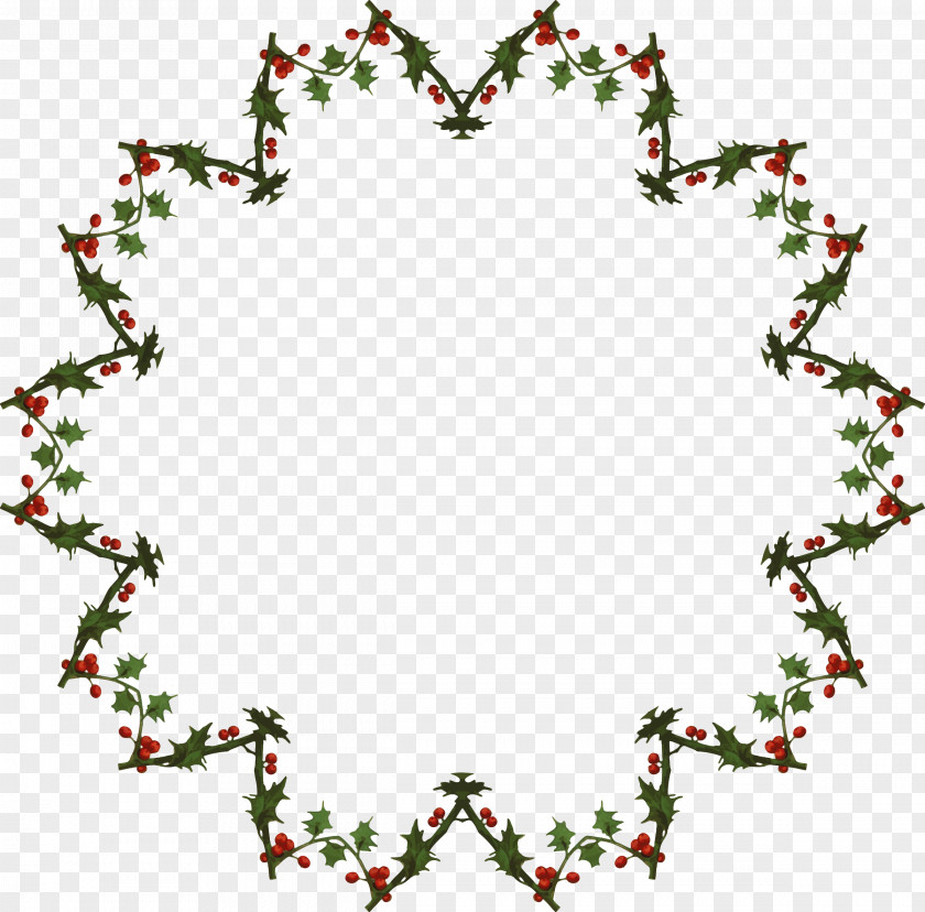 Frame Border Christmas Leaf Clip Art PNG