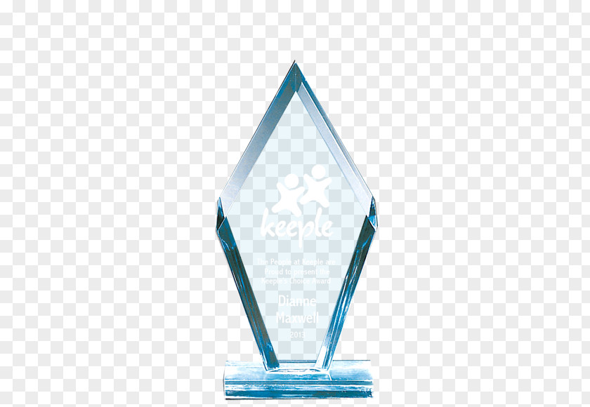 Glass Trophy Turquoise Cobalt Blue Teal PNG