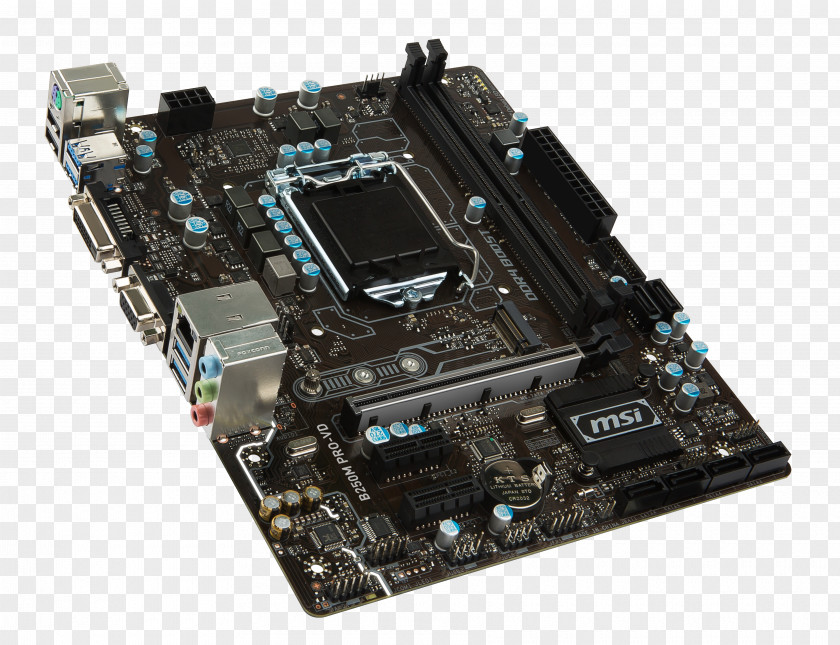 Intel MSI B350M PLUS AM4 Micro-ATX Motherboard LGA 1151 B250M PRO-VH PNG