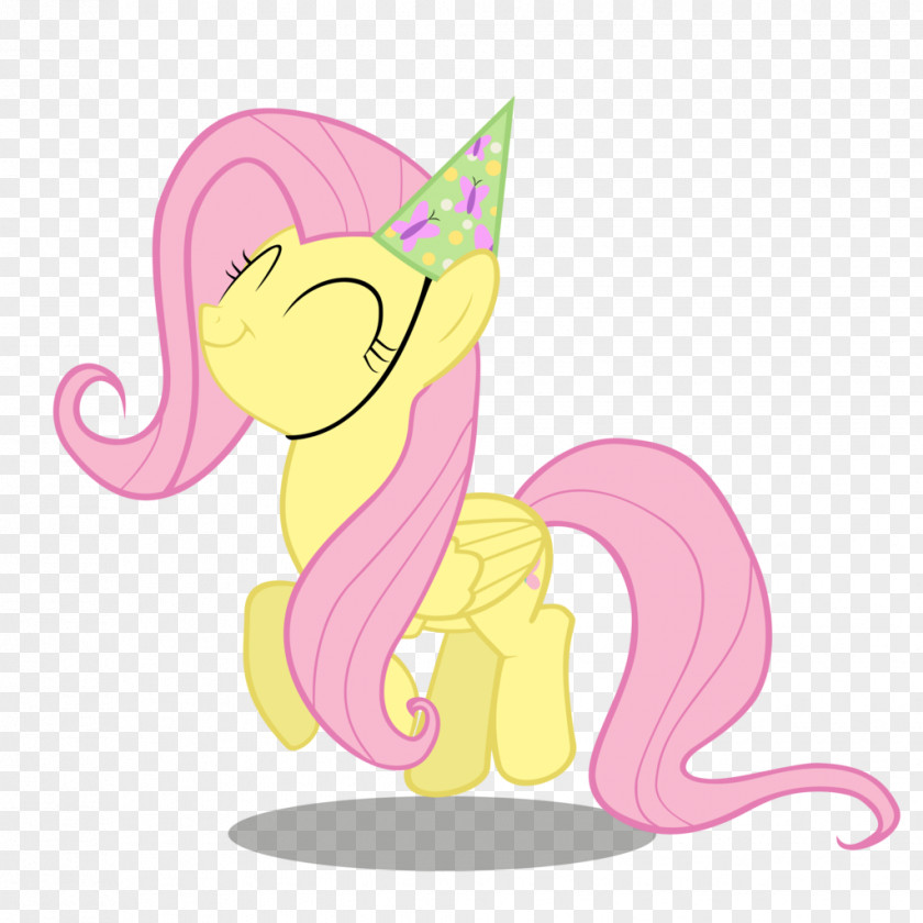 Party Fluttershy Hat Pinkie Pie Birthday PNG