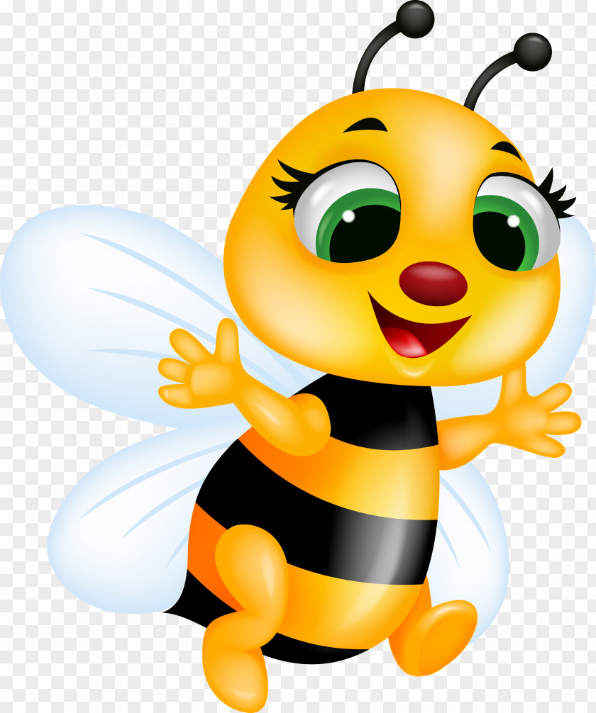 Cute Bee Clip Art PNG