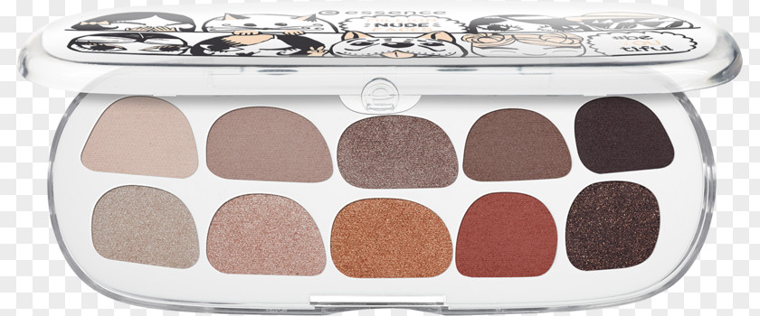 Eye Shadow Box Cosmetics Palette Primer Face PNG