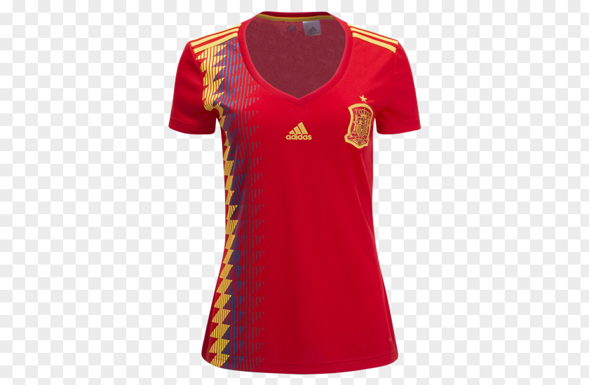 Football 2018 World Cup Spain National Team Under-20 Jersey PNG