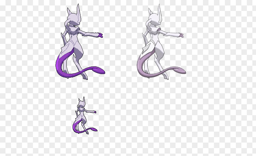 Sprite Pokémon X And Y Mewtwo DeviantArt Pixel Art PNG