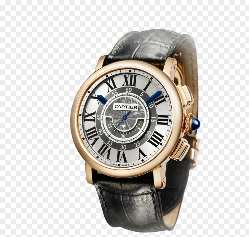 Watching Cartier Tank Watch Chronograph Clock PNG