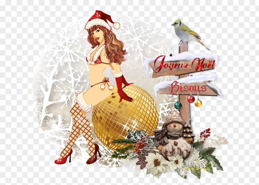 Christmas Ornament Food Coffee Biscuits Woman PNG