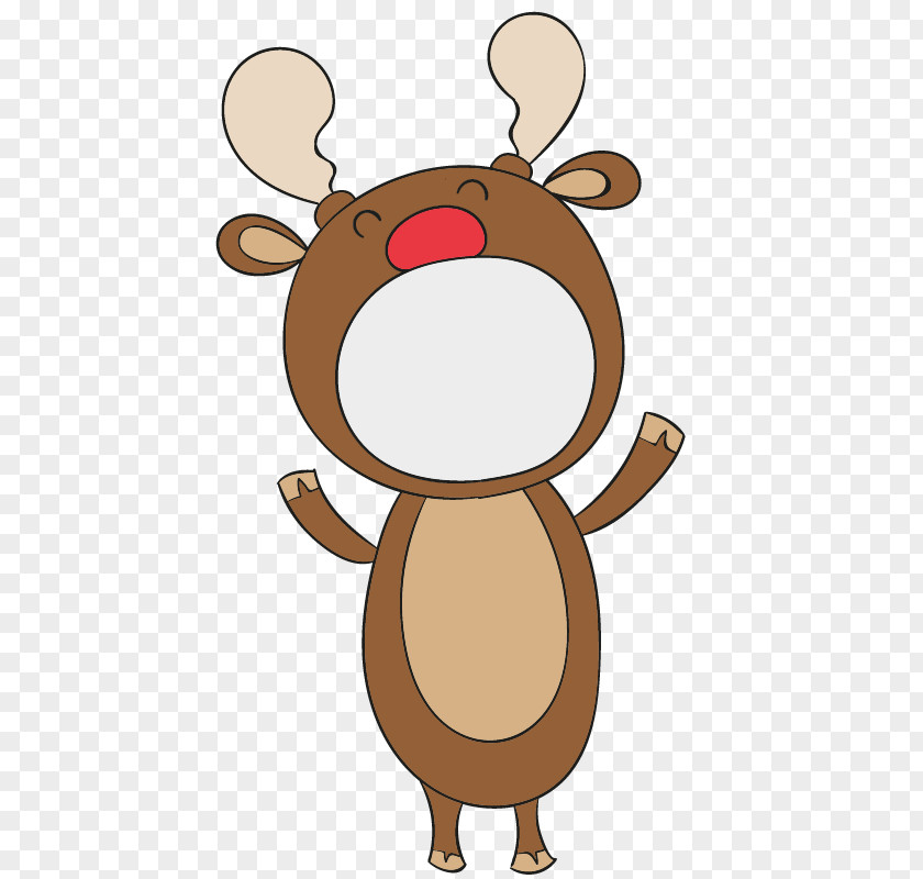 Reindeer Snowman Emoticons Drawing Christmas Cartoon PNG