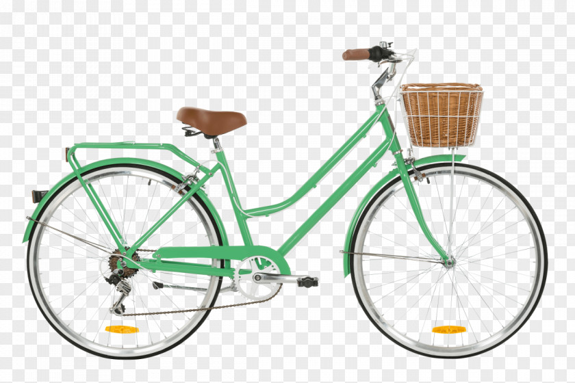 Bicycle City Retro Style Step-through Frame Bike PNG