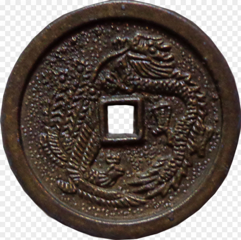 Coin Ancient Chinese Coinage Gold Cash PNG