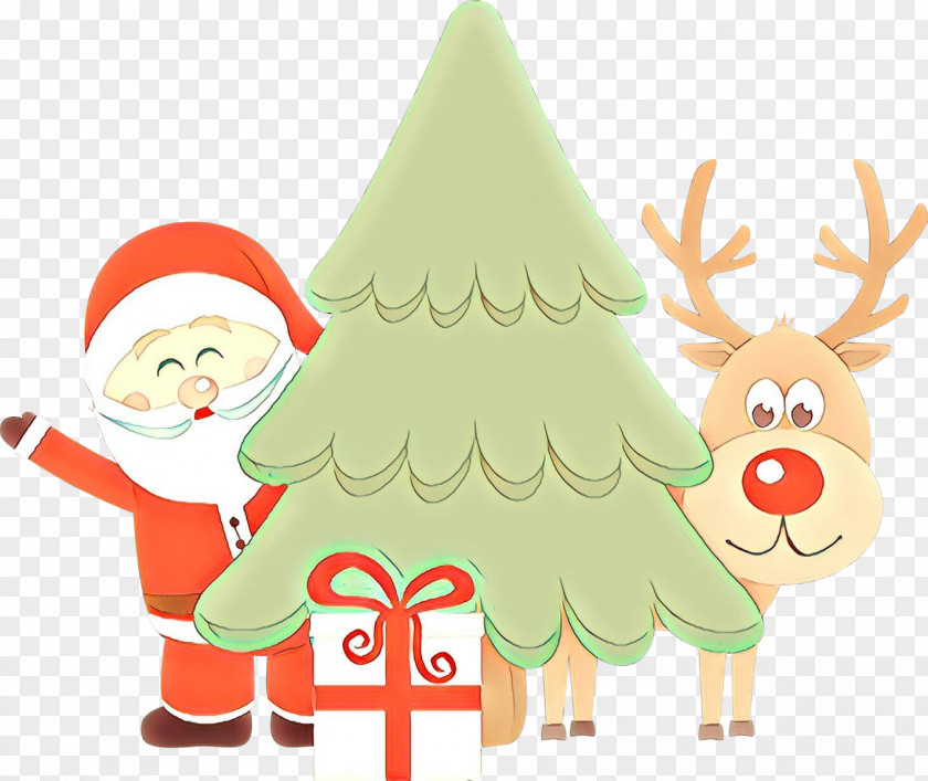 Conifer Christmas Decoration Santa Claus PNG