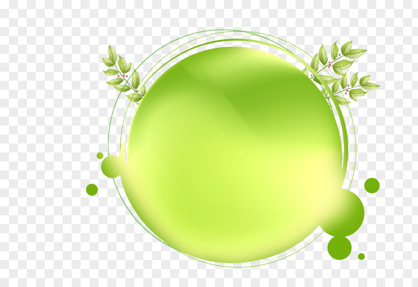 Creative Green Background Circle Wallpaper PNG
