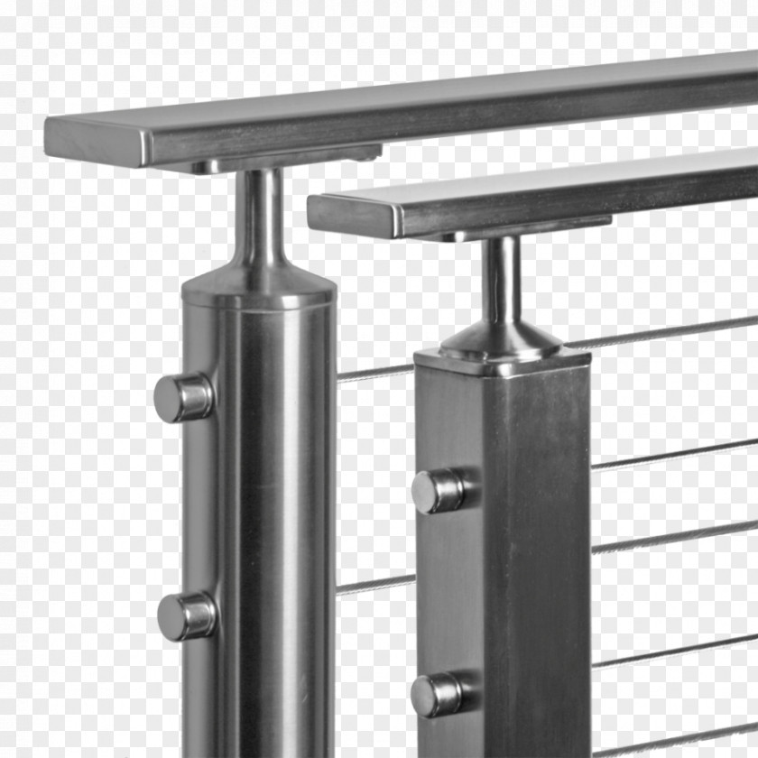 Metal Square Tube Stainless Steel Handrail Baluster Guard Rail PNG