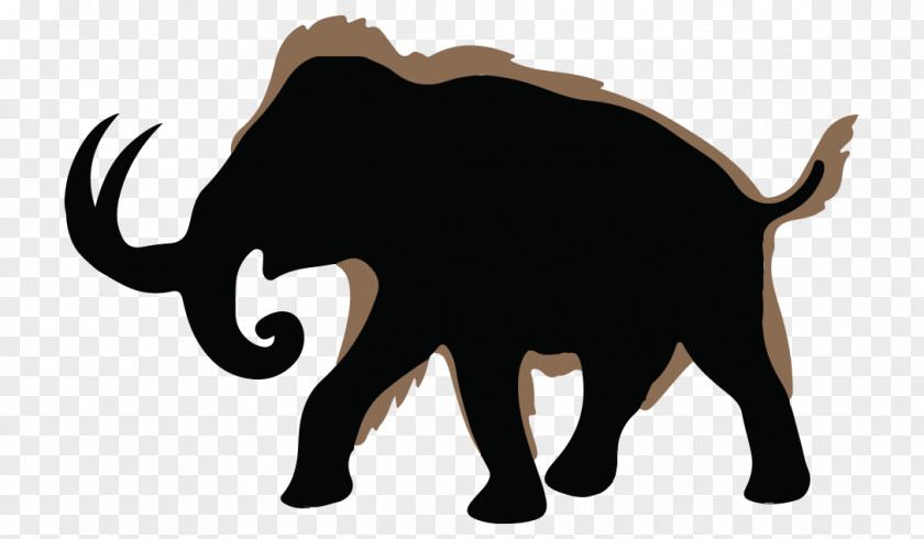 Silhouette Woolly Mammoth Drawing Clip Art PNG