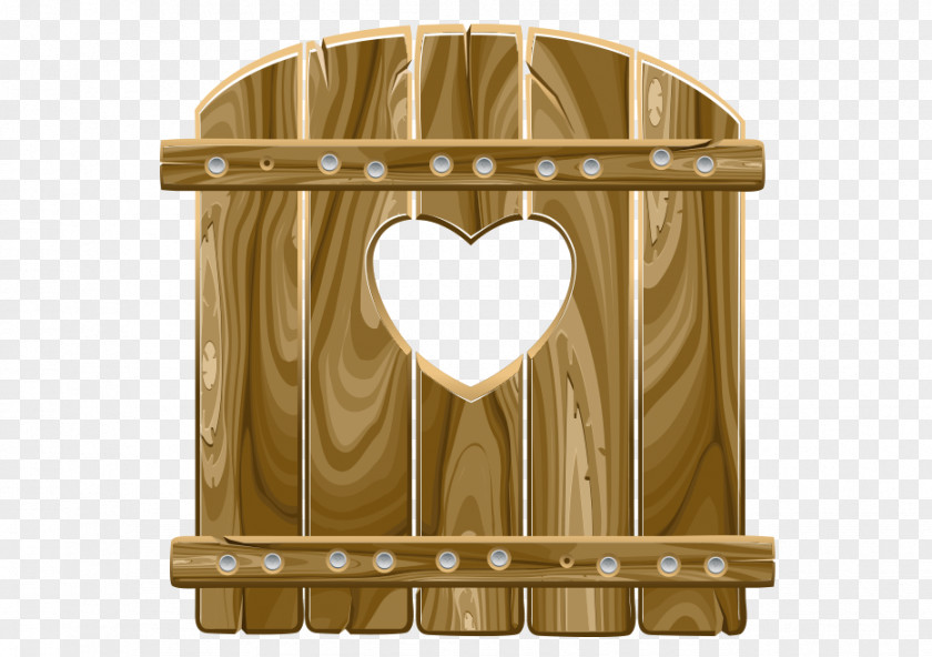 Vector Heart-shaped Wood Icon PNG