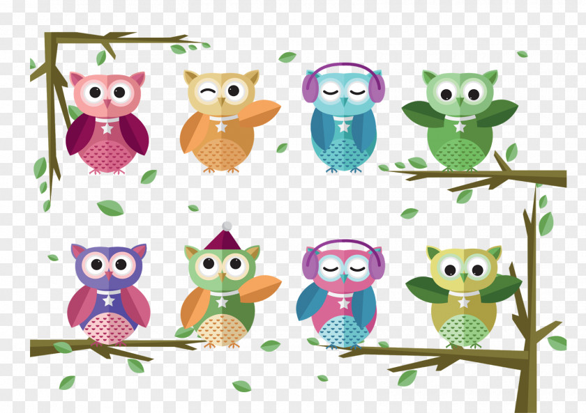 Owls T-shirt Children's Clothing Embroidered Patch PNG