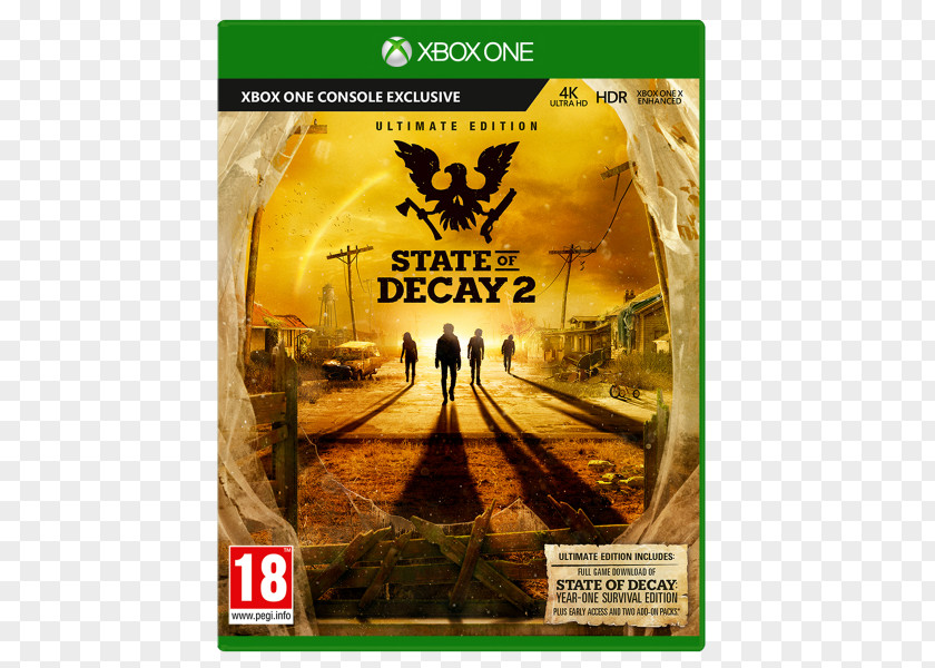 State Of Decay 2 Logo Xbox One Video Game Undead Labs PNG