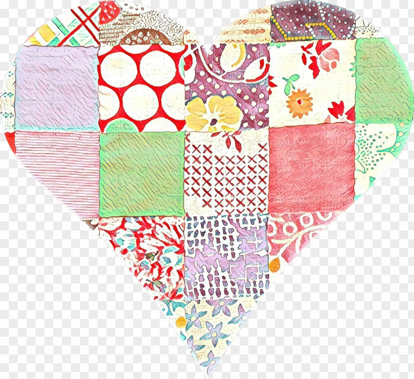 Visual Arts Craft Patchwork Pattern Textile Heart Line PNG